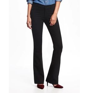 BNWT Old Navy Mid-Rise Micro-Flare Black Jeans